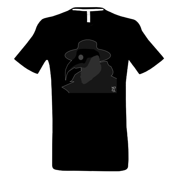 Wild Evil Morový doktor triko černé