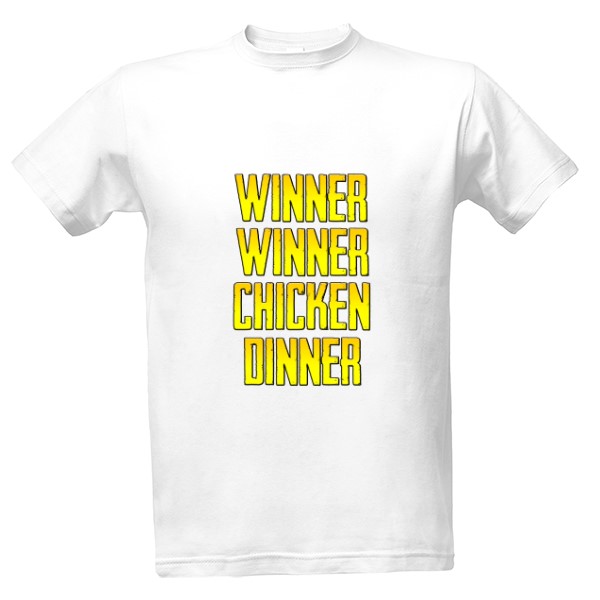 Tričko s potiskem PUBG - Winner