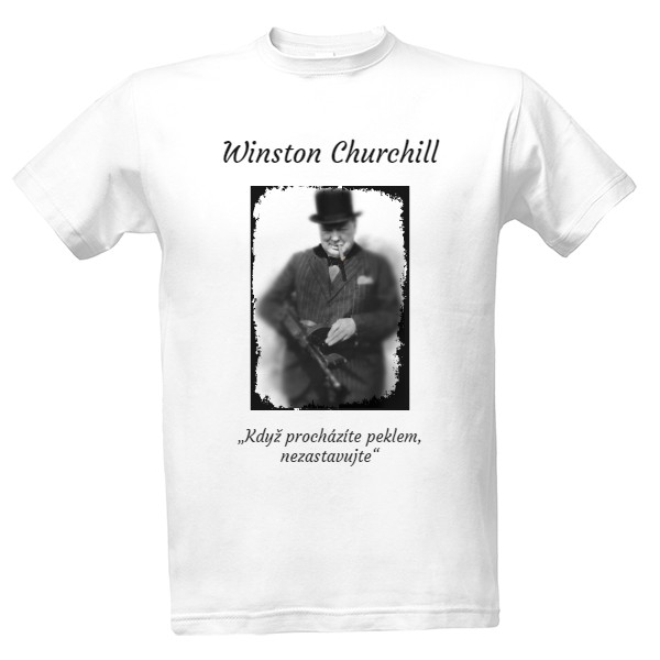 Tričko s potiskem Winston Churchill