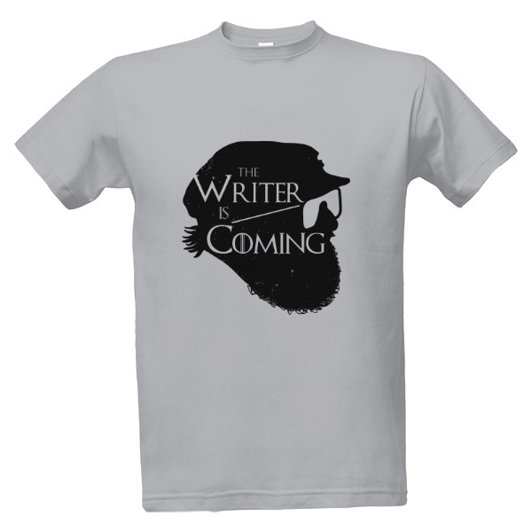 Tričko s potiskem writer is coming