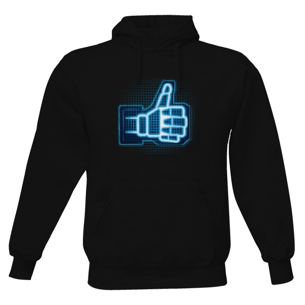 Pánská mikina s kapucí s potiskem X-Like