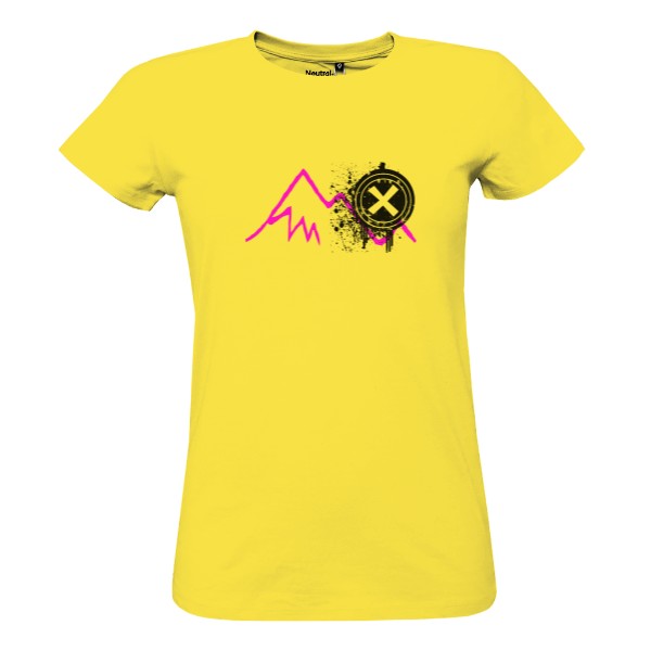 Tričko s potiskem X Mountains yellow