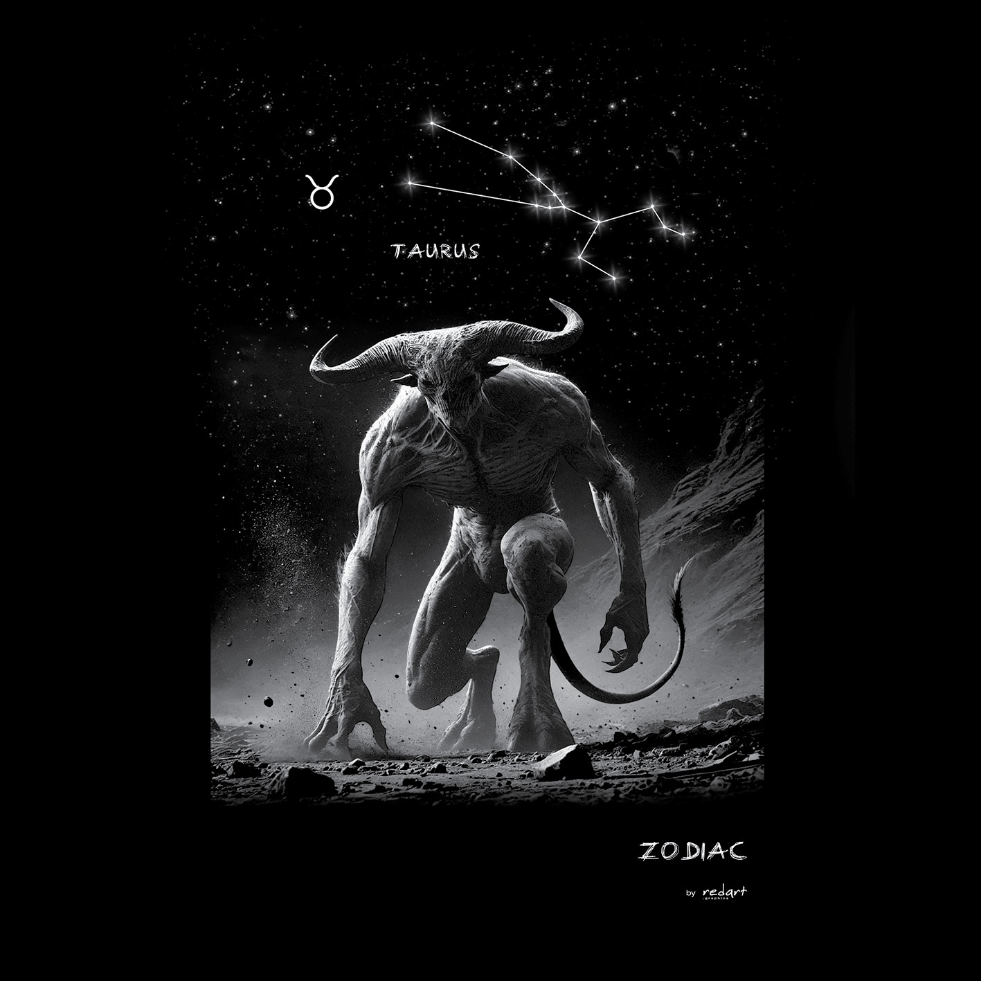 Tričko s potiskem Redart - Zodiac - Taurus