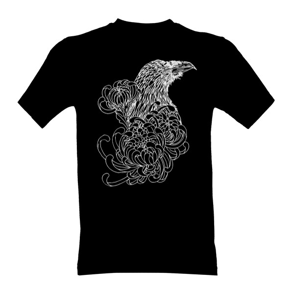 Tričko s potlačou Havran