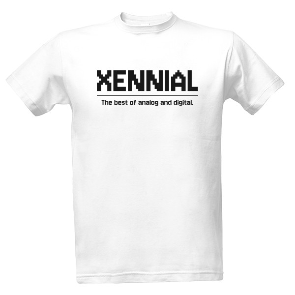 Tričko s potiskem Xennial