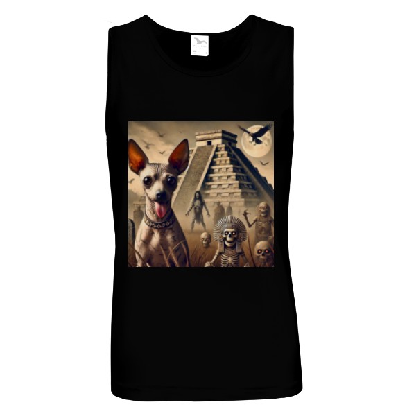 Tričko s potiskem Xoloitzcuintle II