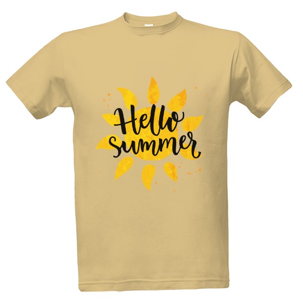 Tričko s potiskem haló léto