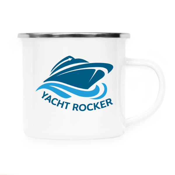 Plecháček - nerezový lem s potiskem Yacht rocker