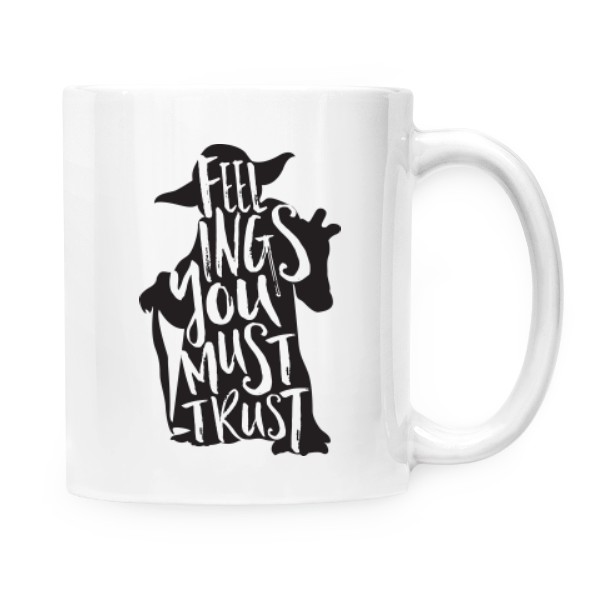 Hrnček malý biely s potlačou Yoda