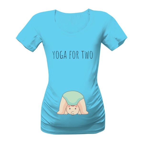 Tričko s potiskem yoga for two