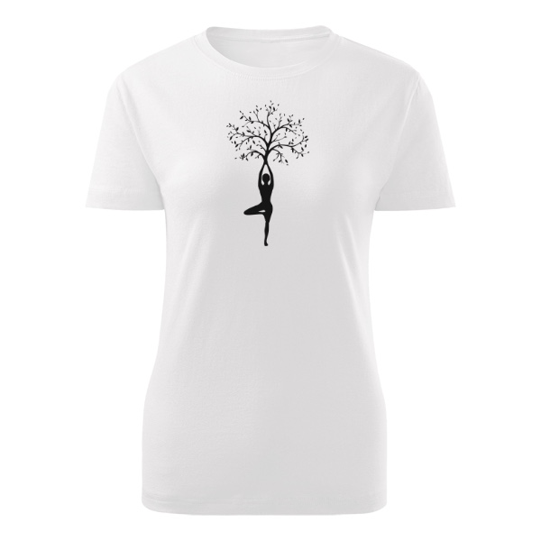 Tričko s potiskem Yoga tree