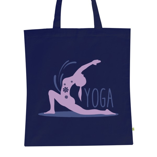 BIO Shopping Bag s potiskem Yoga