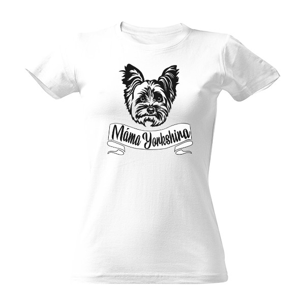 Tričko s potiskem Yorkshire Máma