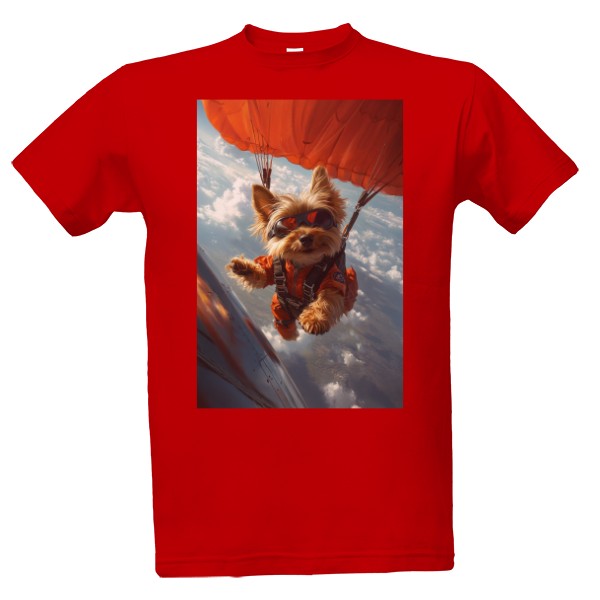 Yorkshire Terrier Parachute Adventure T-shirt