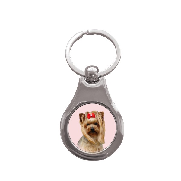 Keyring drop s potiskem Yorkšírský teriér