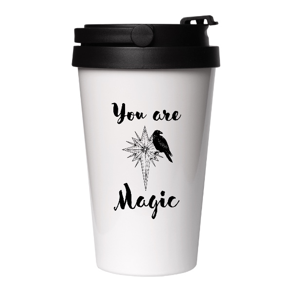 Cestovní nerezový hrnek s potiskem You are Magic srk
