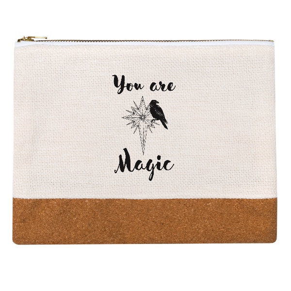 Penál lněný s potiskem You are Magic