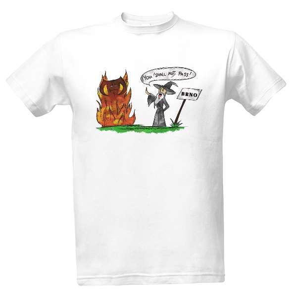 Tričko s potiskem You shall not pass