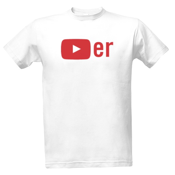 Tričko s potiskem YouTuber - tričko