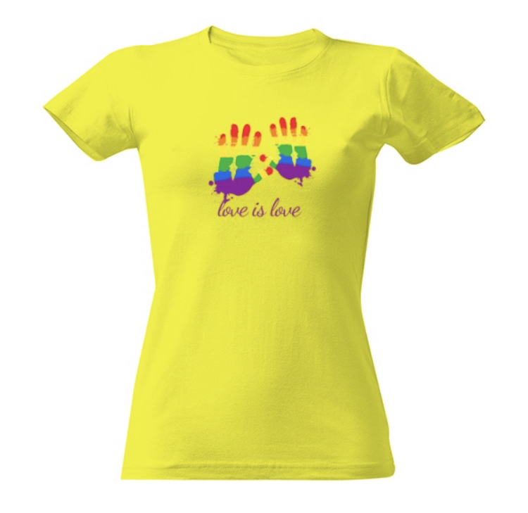 Tričko s potiskem Tričko Love is love