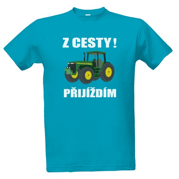 Tričko s potiskem Z cesty! Logo - bílé