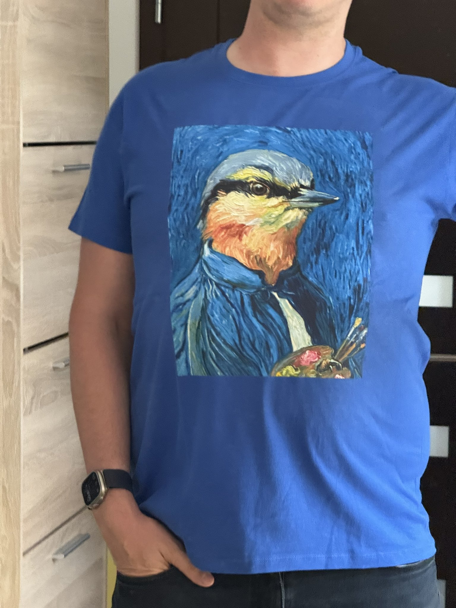 Tričko s potlačou Vincent van Pták