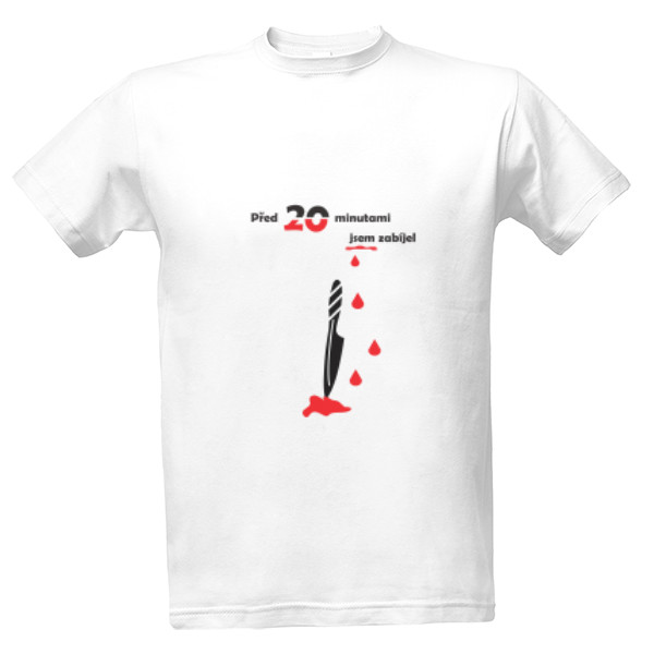 Tričko s potiskem Zabiják a nůž