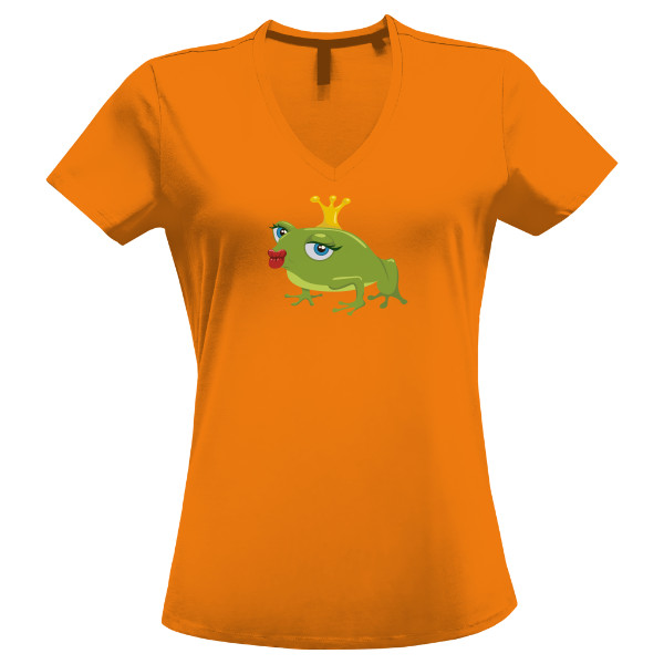 Tričko s potiskem Polibek pro žabičku