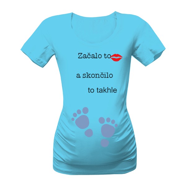 Tričko s potiskem začalo to pusou