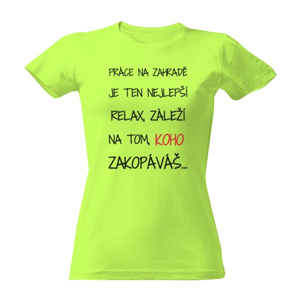 Tričko s potiskem ZAHRÁDKA 