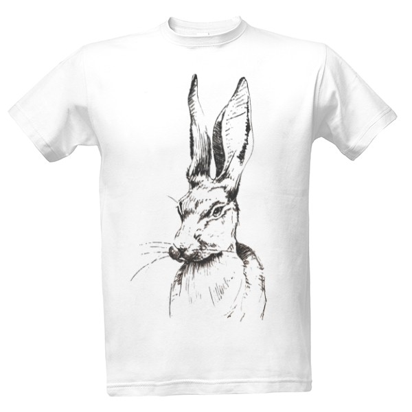 Tričko s potiskem Zajíc
