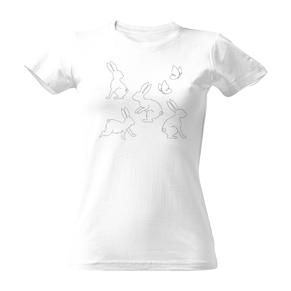 Tričko s potiskem Zajíčci