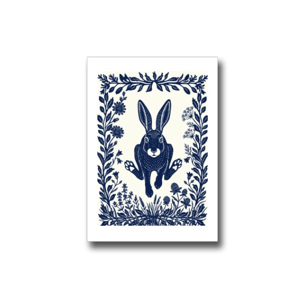 Darčeková kartička s potlačou Zajačik