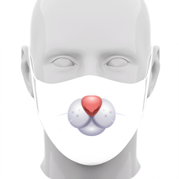 Rúško s potlačou Zajko rúško