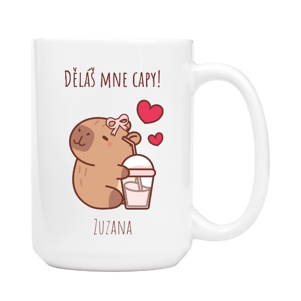 Zamilovaná capybara se jménem pro dívku