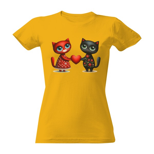 Tričko s potiskem Zamilované kočky