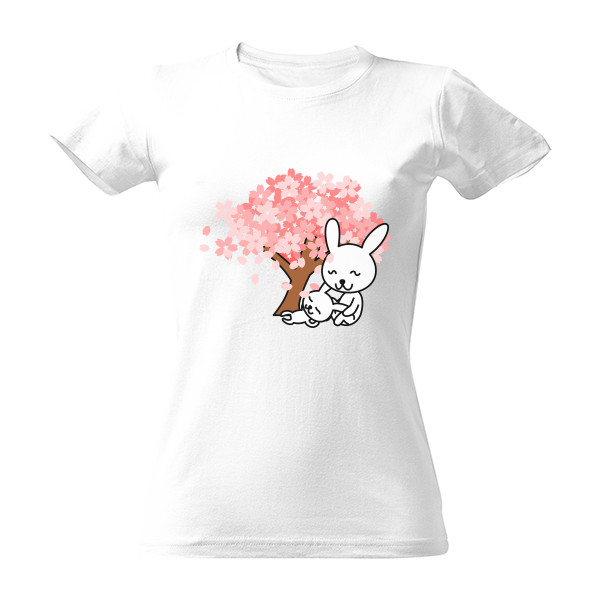 Tričko s potiskem Zamilovaní zajíčci