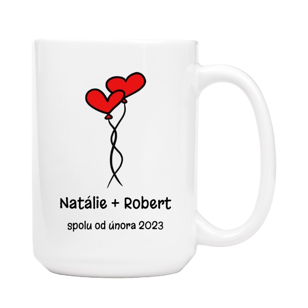 Zamilovaný kluk se srdíčky a jménem