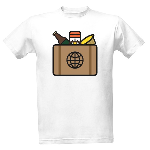 Tričko s potiskem Zásoby na dovolenou