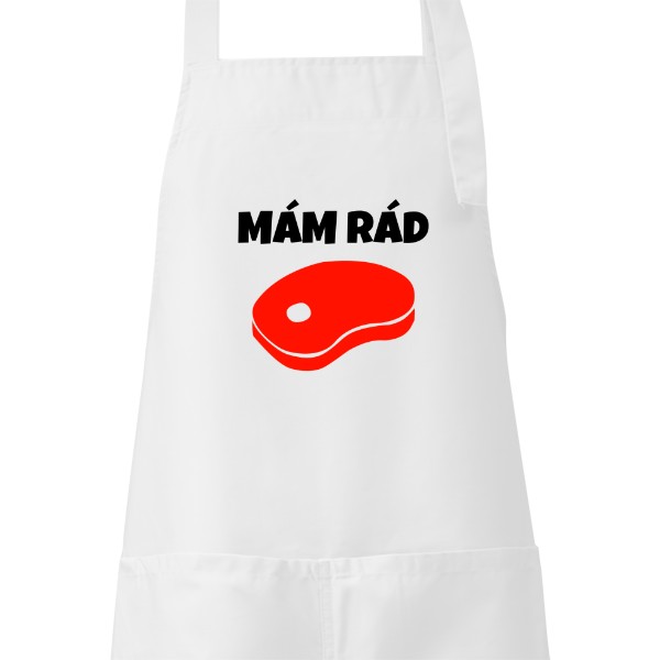 Zástera s potlačou Zástěra mám rád