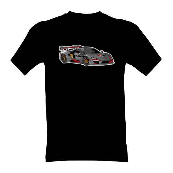 Tričko s potiskem Závodní auto Mclaren Senna