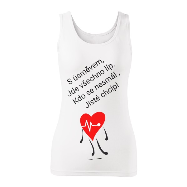 Tričko s potiskem Zdravotní sestra - Pozor! Rázná!