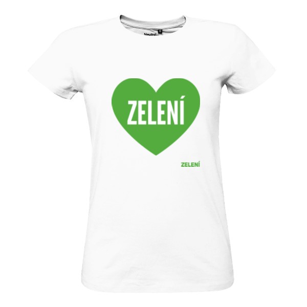 100% bio tričko – bílá, dámské