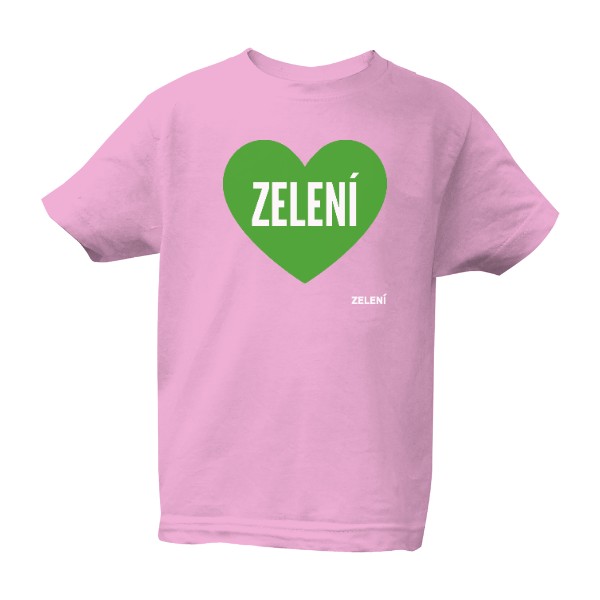 100% bio tričko – růžová, dětské