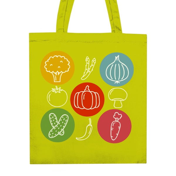 Nákupní taška unisex s potiskem Zeleninová taška pro záhradkáře