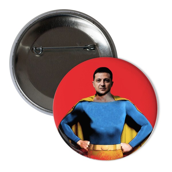Odznáček  s potiskem Zelenskyj