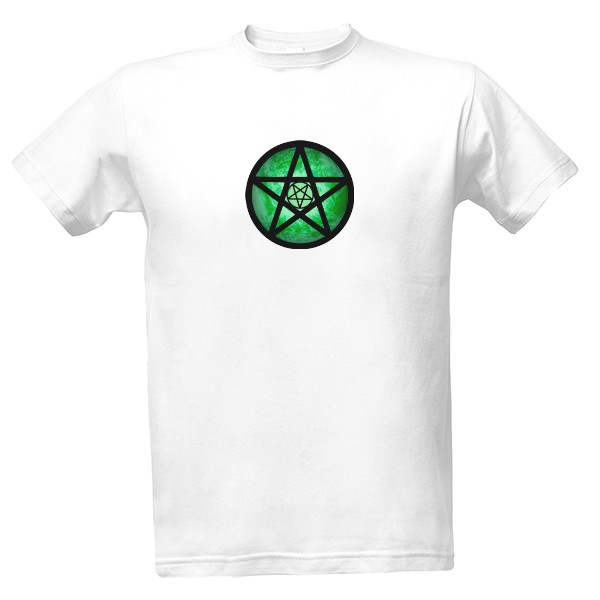 Tričko s potlačou Zem – Pentagram 4 elementov