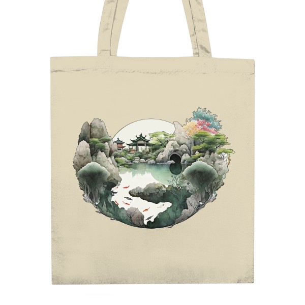 Unisex Cotton Bag s potiskem Zen