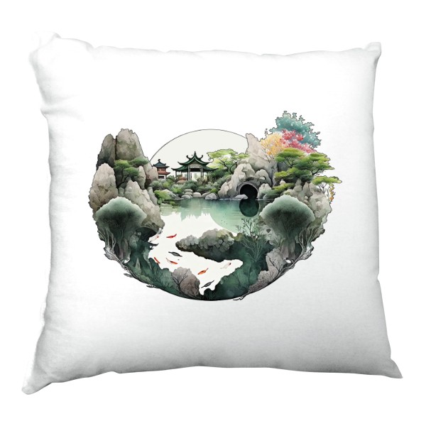 Satin Pillow s potiskem Zen