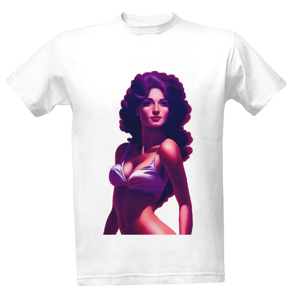 Tričko s potiskem žena bikiny